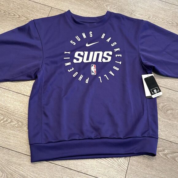 NBA Nike Phoenix Suns Sweater Mens Small Dri-FIT Performance Pullover NWT - Picture 1 of 6
